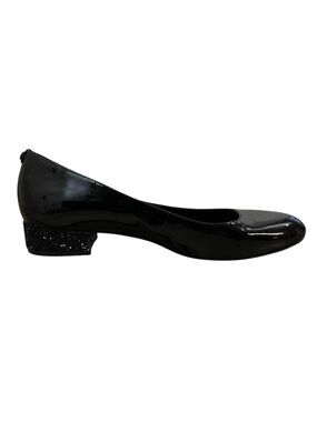 MICHAEL Michael Kors Black Patent Leather Flats Women’s 8 Sequin Low Heel